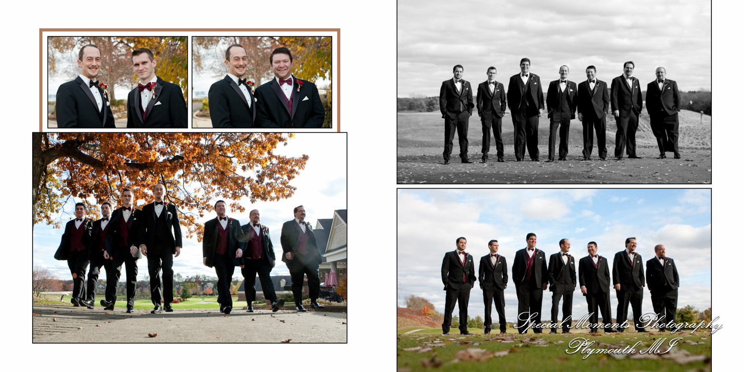 Fine Art Classic Design Valerie & Tanner at Polo Fields Ann Arbor MI wedding album photography