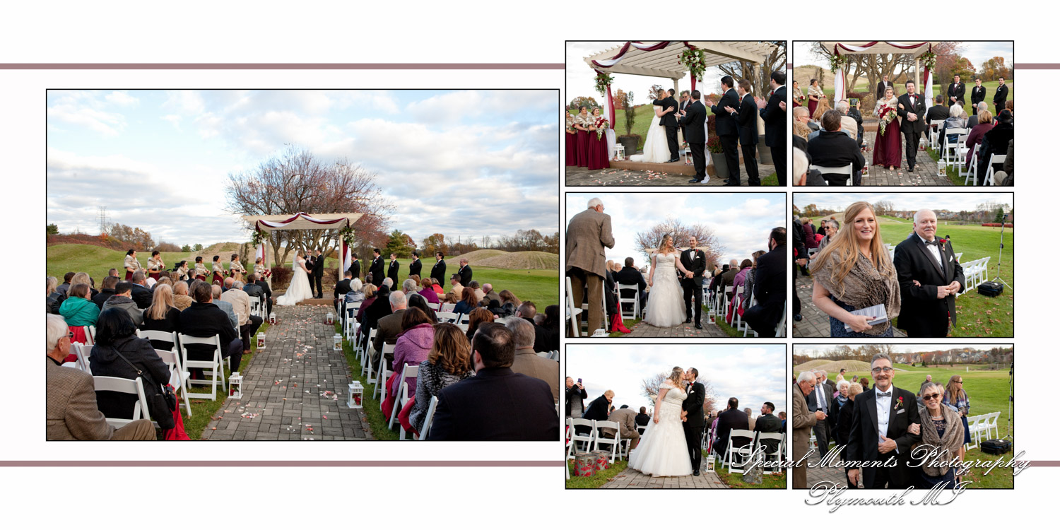 Fine Art Classic Design Valerie & Tanner at Polo Fields Ann Arbor MI wedding album photography