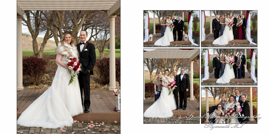 Fine Art Classic Design Valerie & Tanner at Polo Fields Ann Arbor MI wedding album photography