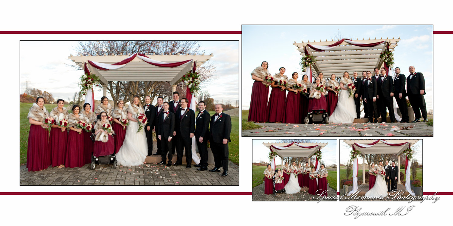 Fine Art Classic Design Valerie & Tanner at Polo Fields Ann Arbor MI wedding album photography