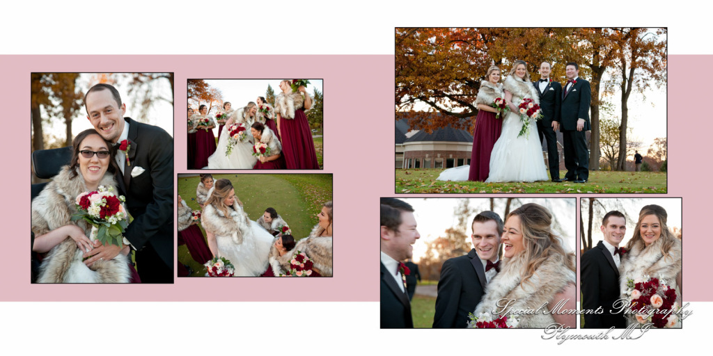 Fine Art Classic Design Valerie & Tanner at Polo Fields Ann Arbor MI wedding album photography