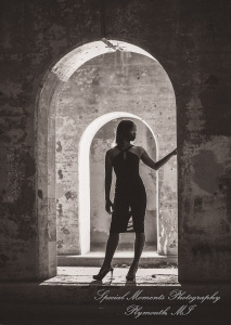 Tene at Park Royal Oak MI commercial head shots photography, warm up for Athens Shoot.