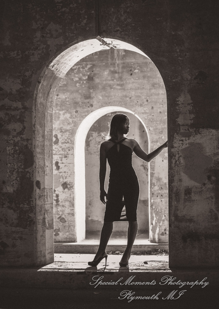 Tene at Park Royal Oak MI commercial head shots photography, warm up for Athens Shoot.