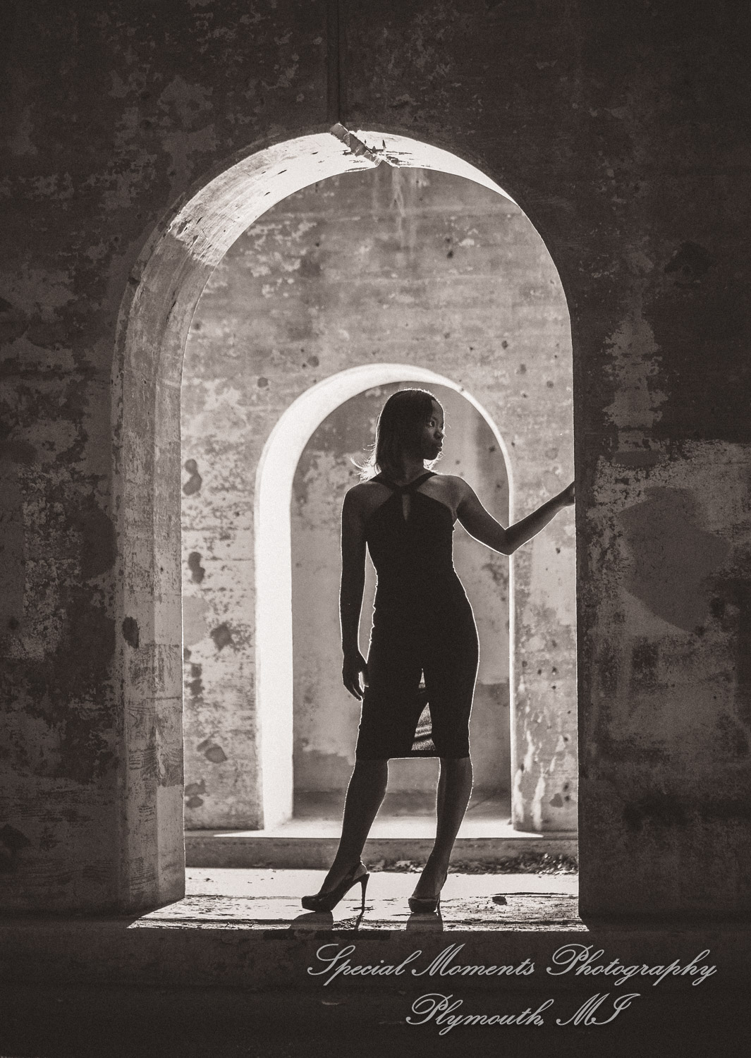 Tene at Park Royal Oak MI commercial head shots photography, warm up for Athens Shoot.