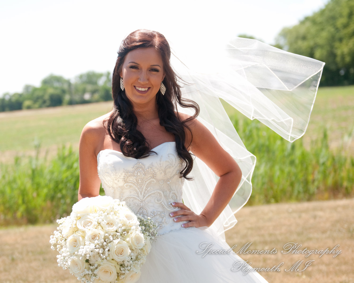 Gabrielle & Justin at Lakeside Missionary Baptist Church Newport MI wedding photography