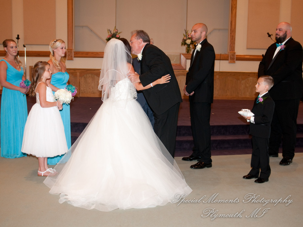 Gabrielle & Justin at Lakeside Missionary Baptist Church Newport MI wedding photography