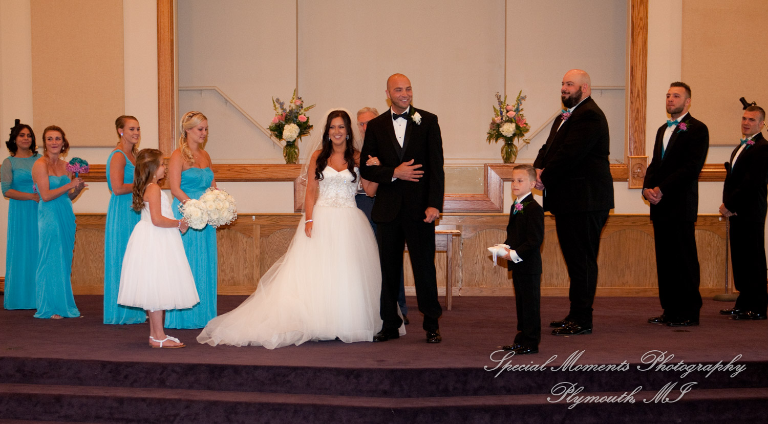 Gabrielle & Justin at Lakeside Missionary Baptist Church Newport MI wedding photography