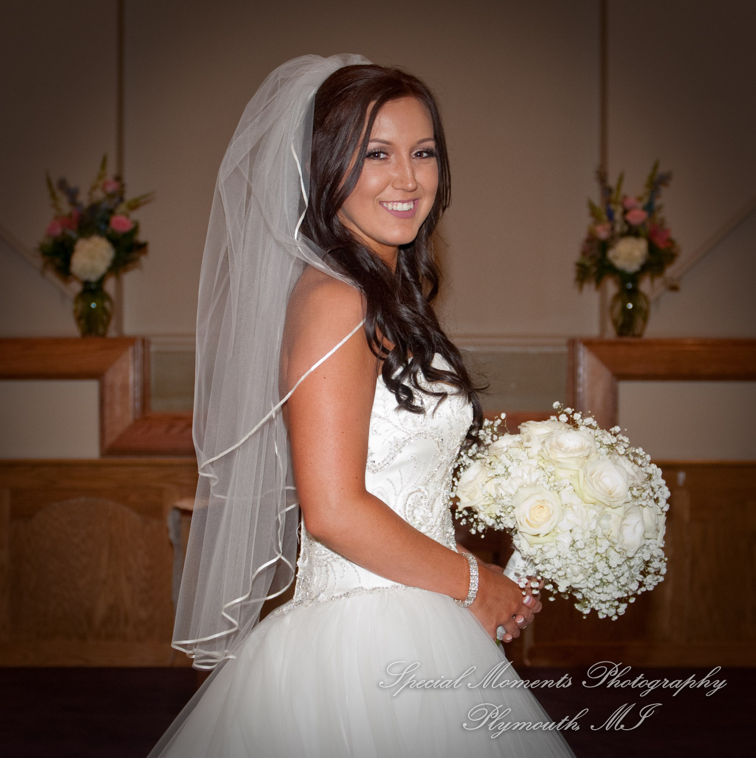 Gabrielle & Justin at Lakeside Missionary Baptist Church Newport MI wedding photography