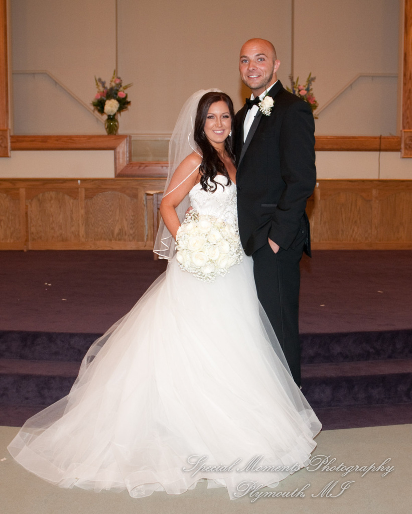 Gabrielle & Justin at Lakeside Missionary Baptist Church Newport MI wedding photography