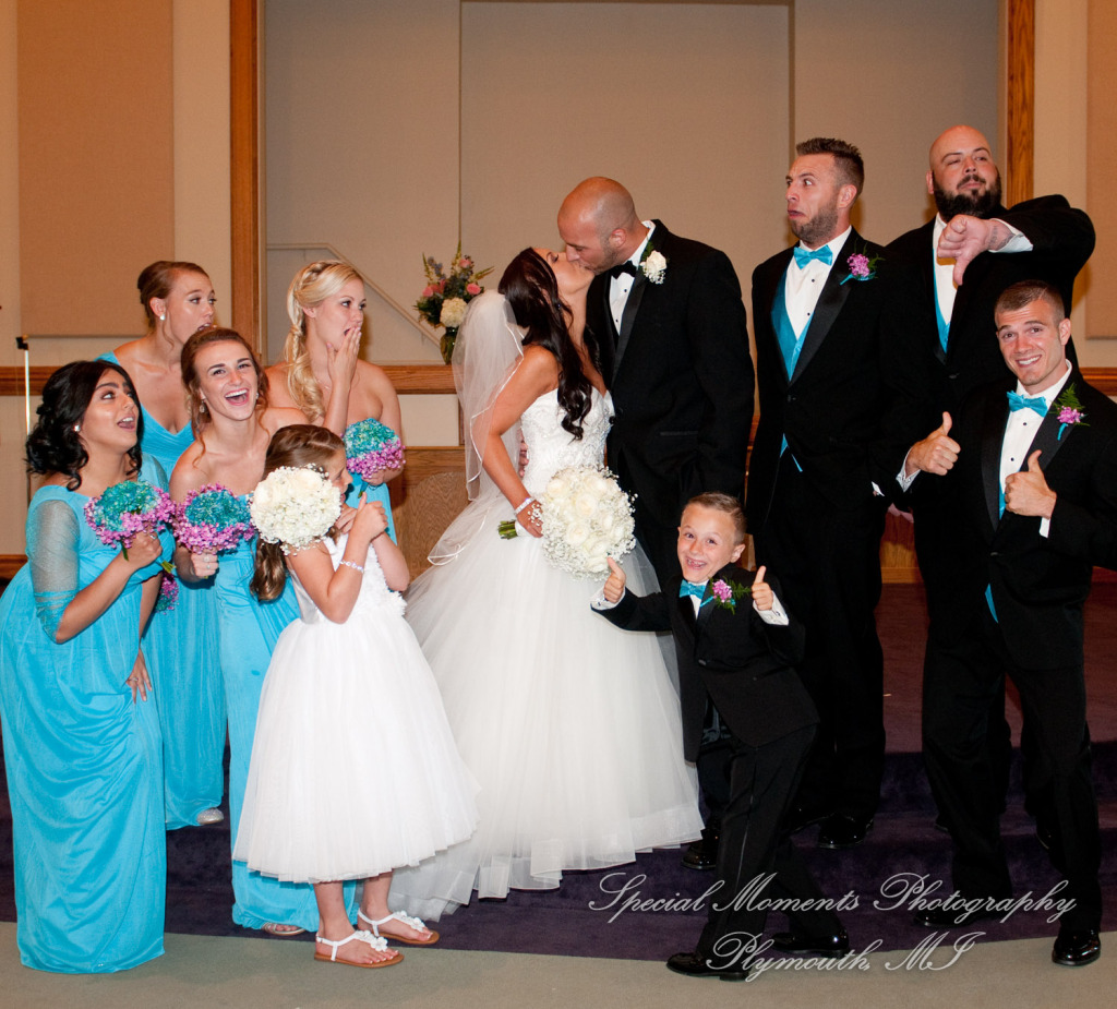 Gabrielle & Justin at Lakeside Missionary Baptist Church Newport MI wedding photography