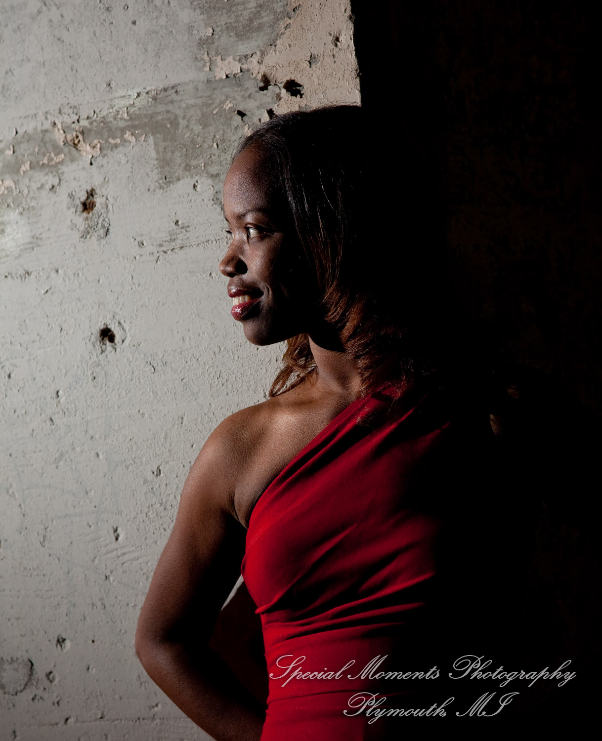 Tene at Park Royal Oak MI commercial head shots photography, warm up for Athens Shoot.