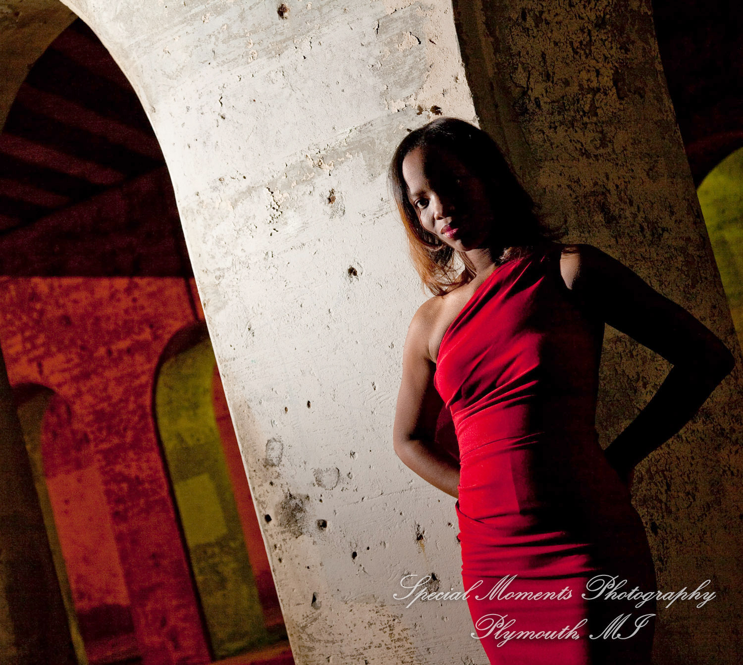 Tene at Park Royal Oak MI commercial head shots photography, warm up for Athens Shoot.