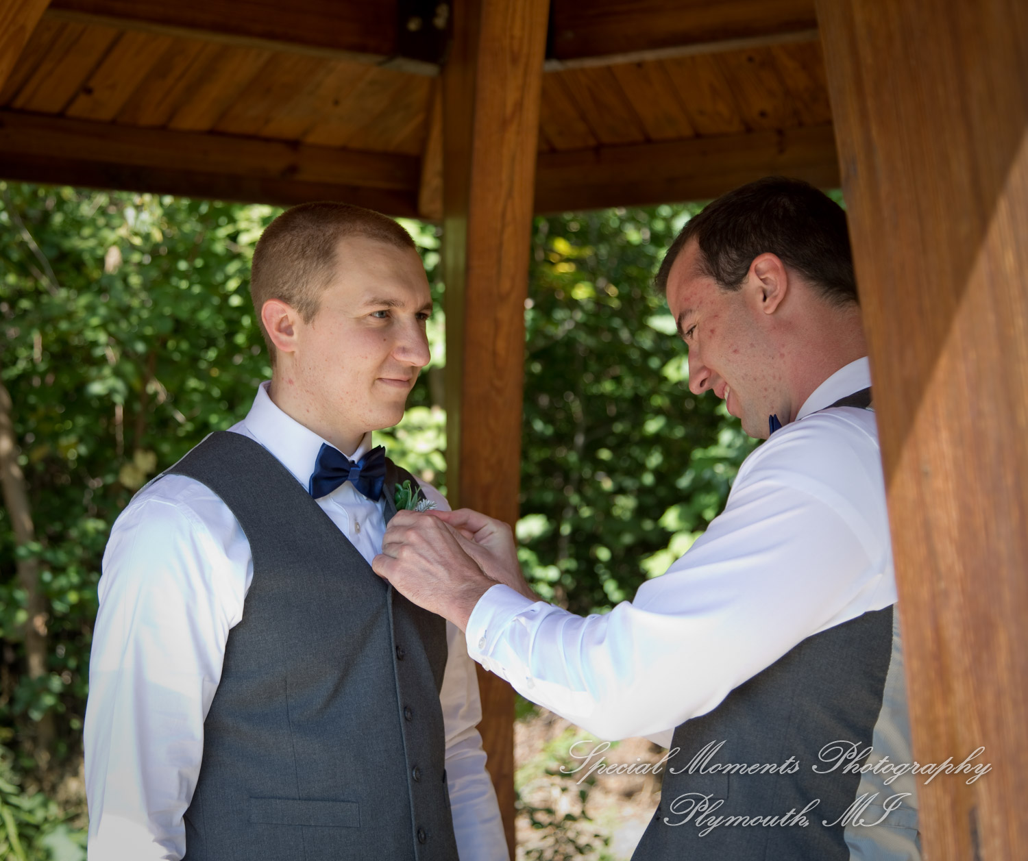 Hannah & Cameron at Grecian Center Southgate MI wedding photography