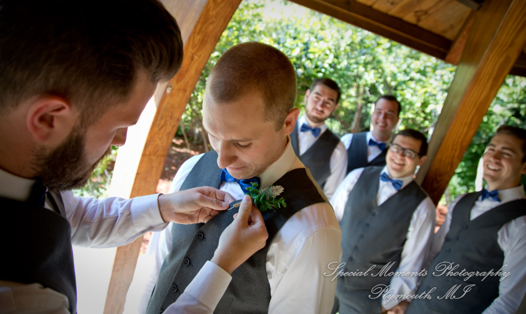 Hannah & Cameron at Grecian Center Southgate MI wedding photography