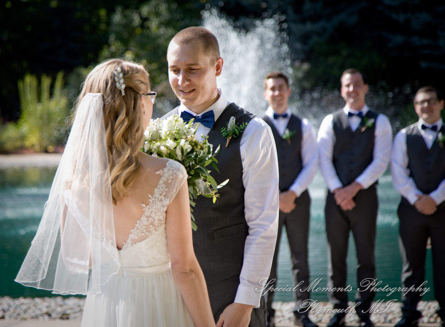 Hannah & Cameron at Grecian Center Southgate MI wedding photography