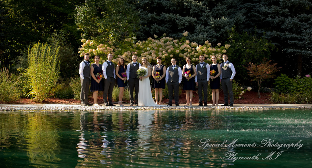 Hannah & Cameron at Grecian Center Southgate MI wedding photography