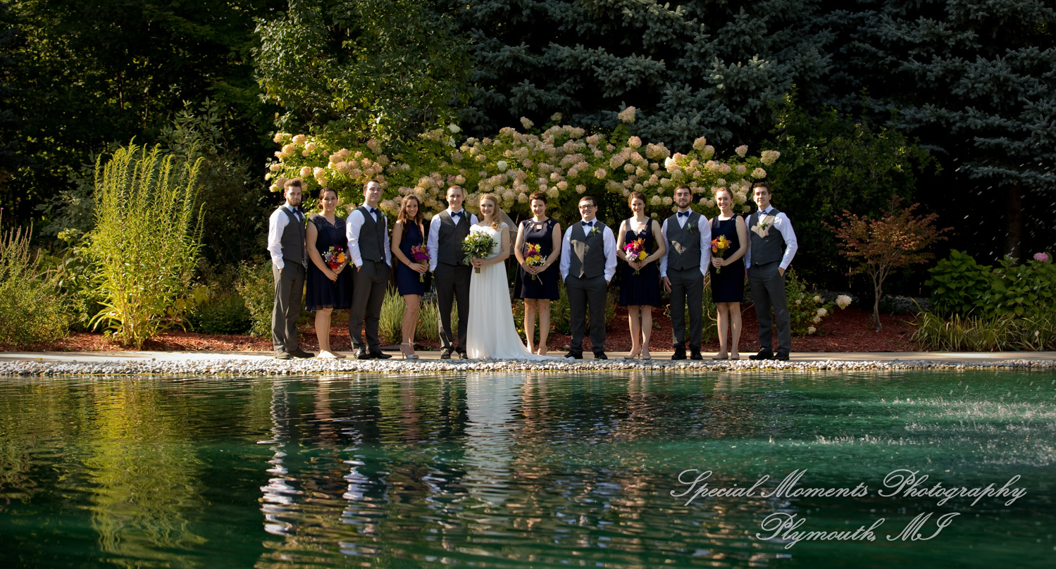 Hannah & Cameron at Grecian Center Southgate MI wedding photography