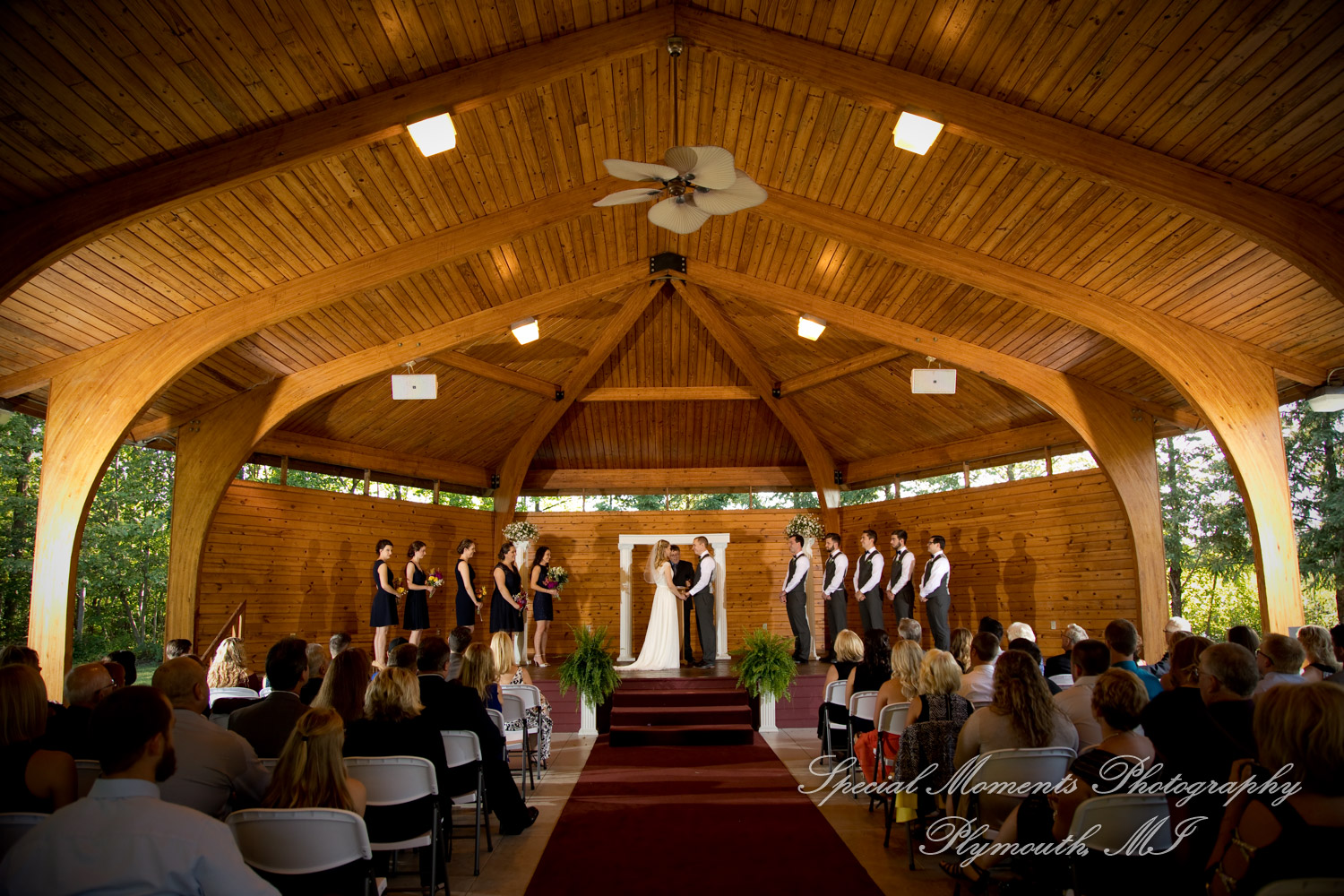 Hannah & Cameron at Grecian Center Southgate MI wedding photography
