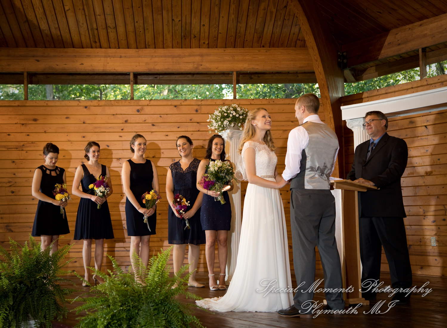 Hannah & Cameron at Grecian Center Southgate MI wedding photography