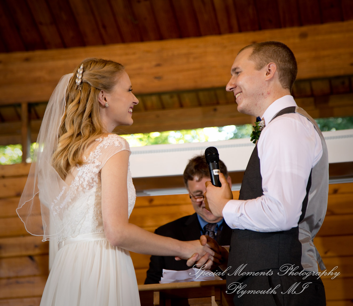 Hannah & Cameron at Grecian Center Southgate MI wedding photography