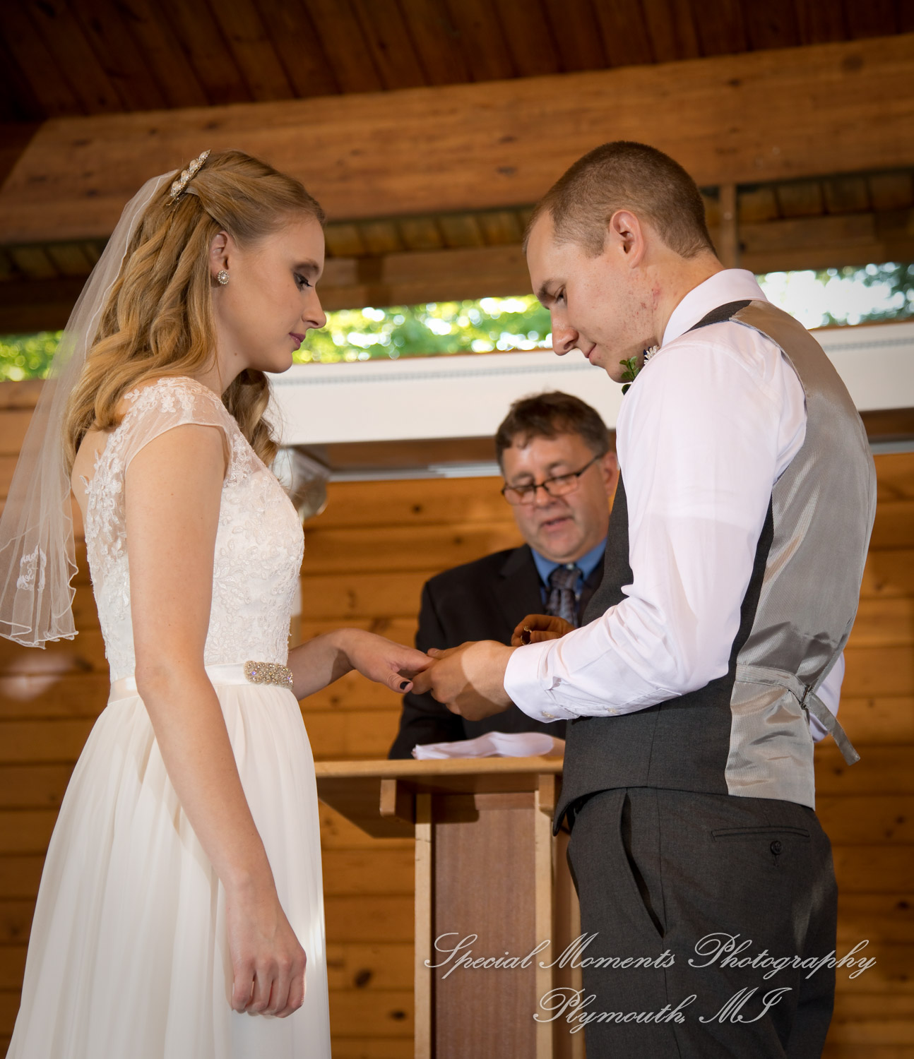 Hannah & Cameron at Grecian Center Southgate MI wedding photography