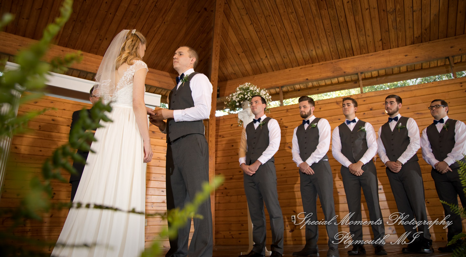 Hannah & Cameron at Grecian Center Southgate MI wedding photography