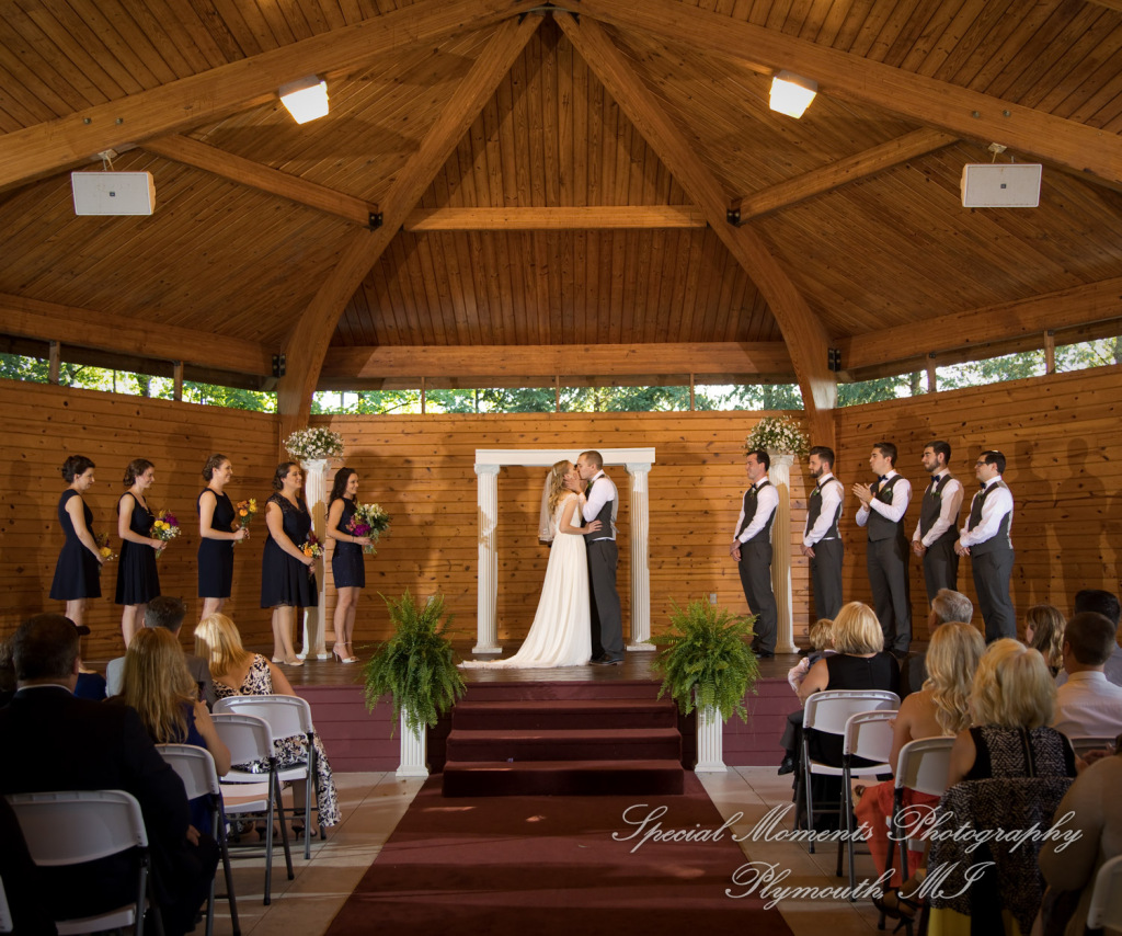 Hannah & Cameron at Grecian Center Southgate MI wedding photography