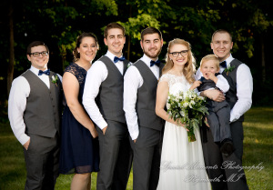 Hannah & Cameron at Grecian Center Southgate MI wedding photography