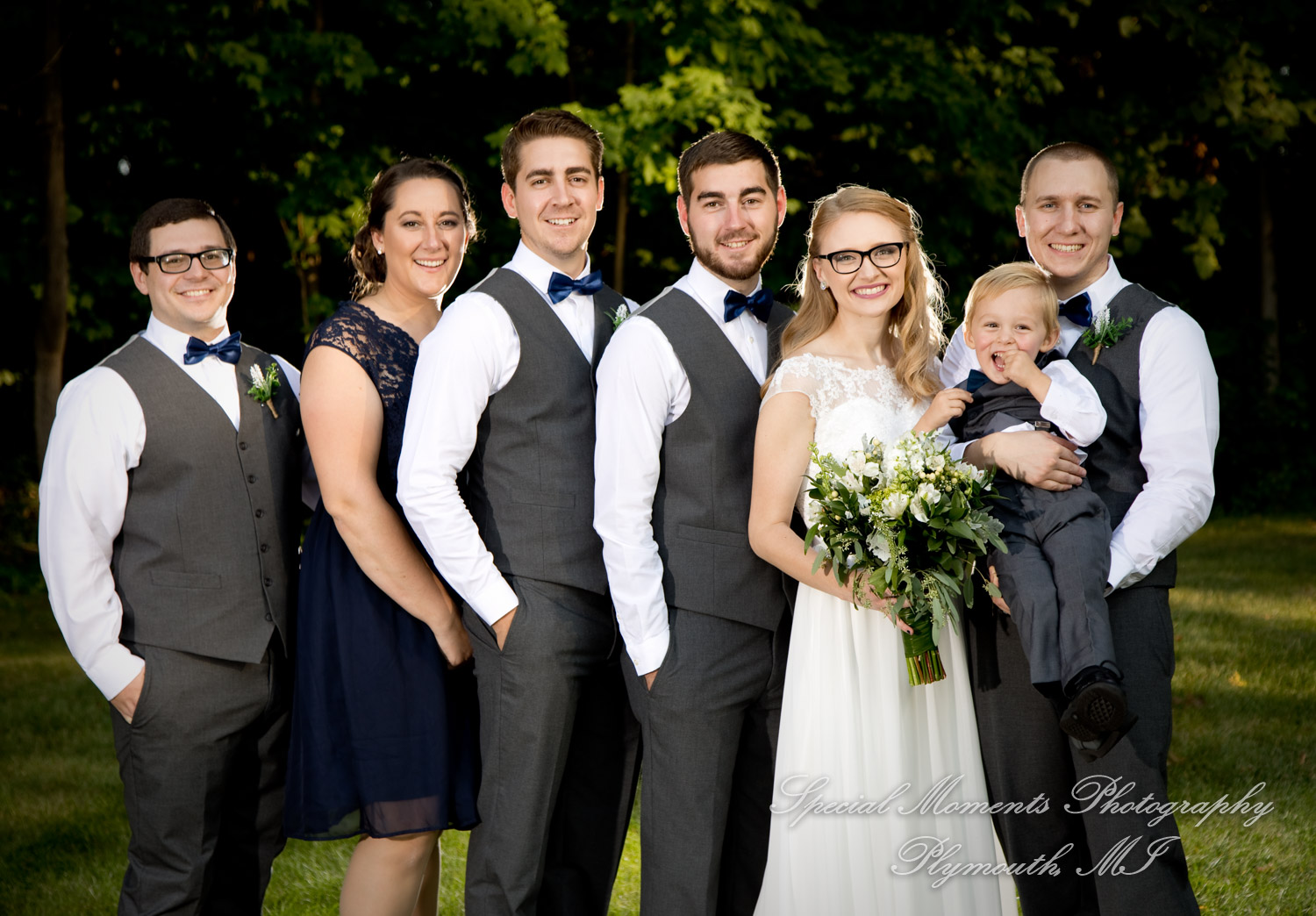 Hannah & Cameron at Grecian Center Southgate MI wedding photography