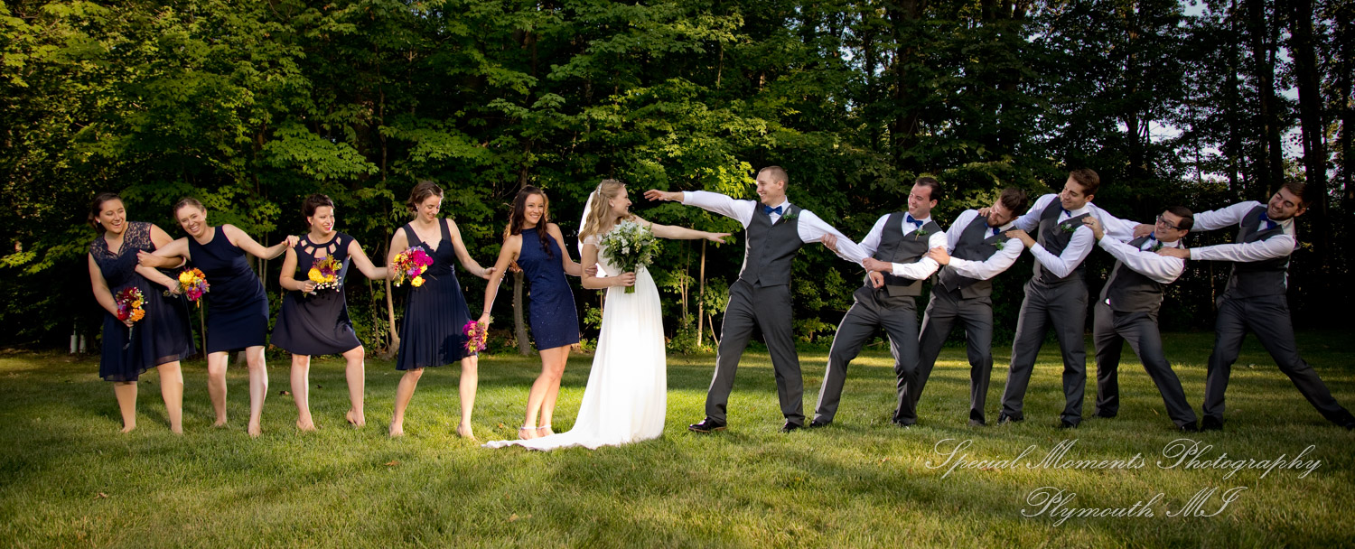 Hannah & Cameron at Grecian Center Southgate MI wedding photography