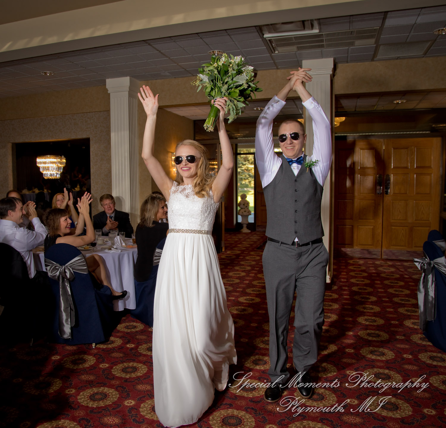 Hannah & Cameron at Grecian Center Southgate MI wedding photography