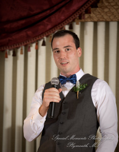 Hannah & Cameron at Grecian Center Southgate MI wedding photography