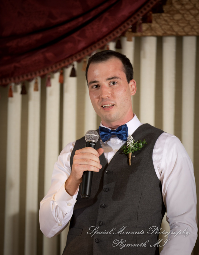 Hannah & Cameron at Grecian Center Southgate MI wedding photography