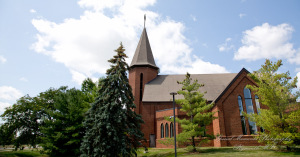 Mary & Jarrett at St. Andrew Catholic Church Saline MI wedding photography