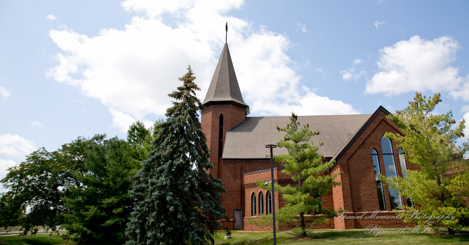 Mary & Jarrett at St. Andrew Catholic Church Saline MI wedding photography