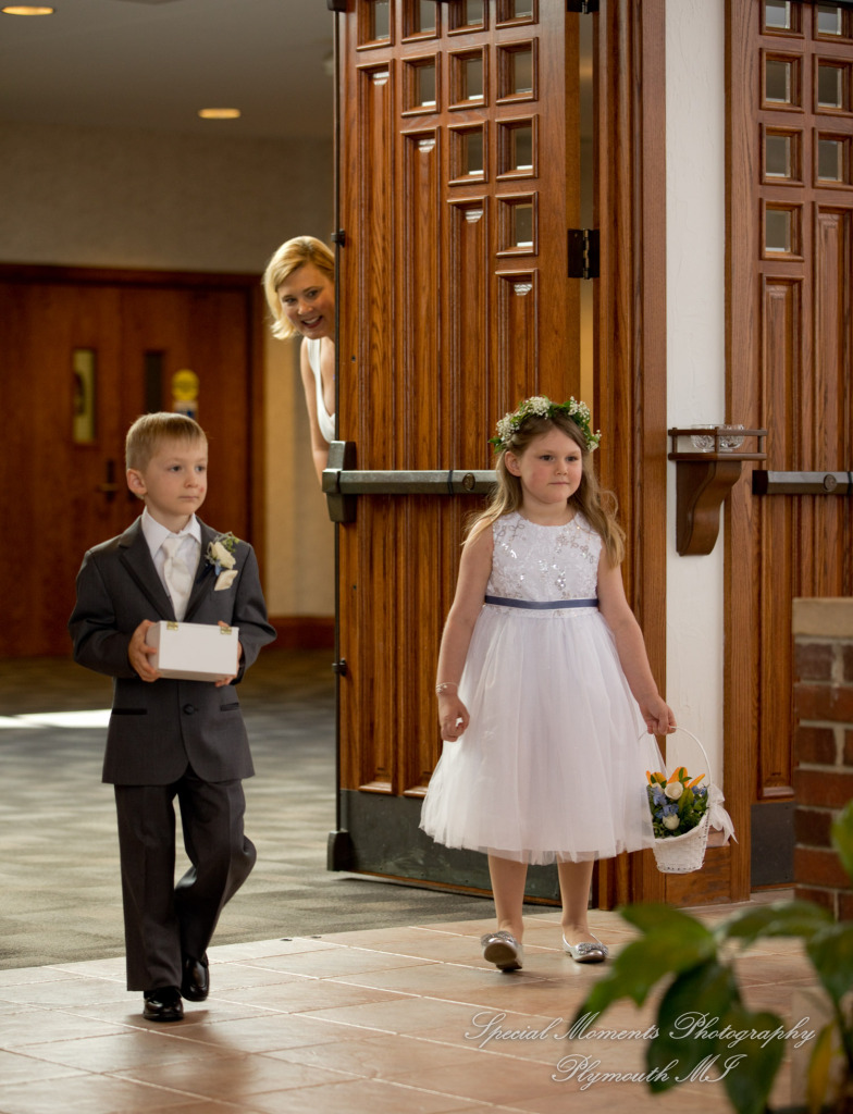 Mary & Jarrett at St. Andrew Catholic Church Saline MI wedding photography