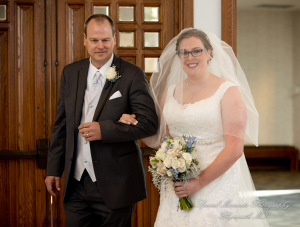 Mary & Jarrett at St. Andrew Catholic Church Saline MI wedding photography