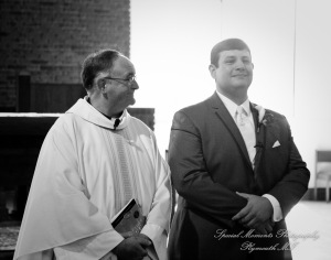 Mary & Jarrett at St. Andrew Catholic Church Saline MI wedding photography