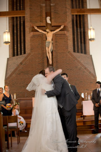 Mary & Jarrett at St. Andrew Catholic Church Saline MI wedding photography