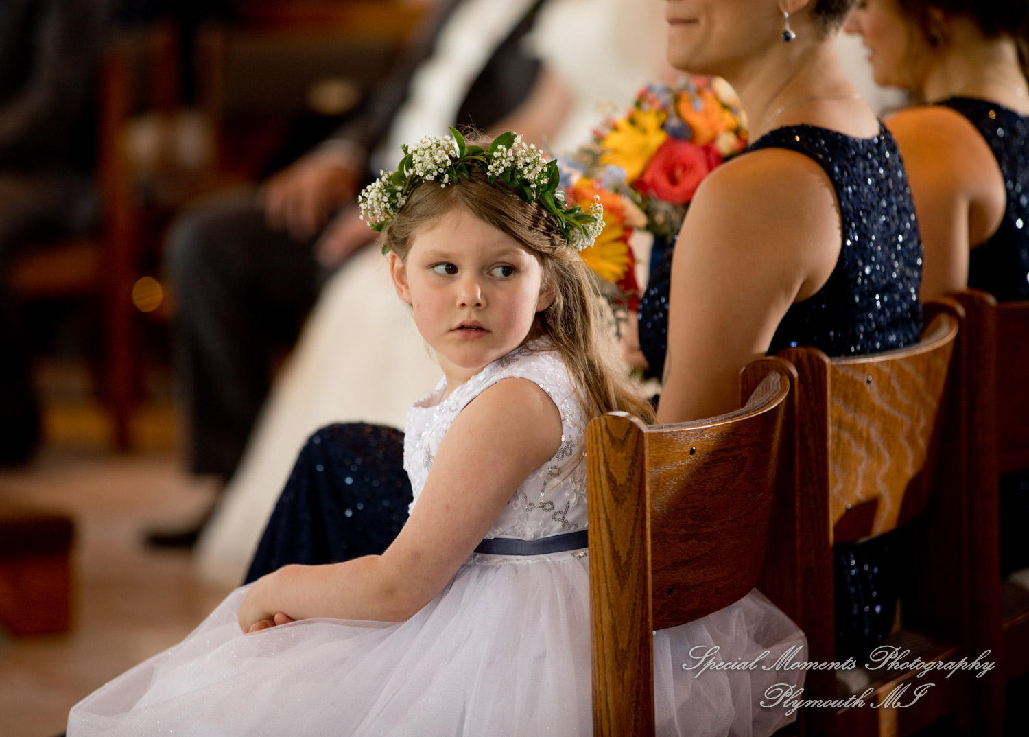 Mary & Jarrett at St. Andrew Catholic Church Saline MI wedding photography