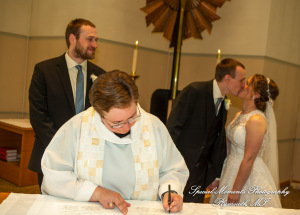 Emily & Scott at Prince Of Peace Lutheran Church Portage MI wedding photography