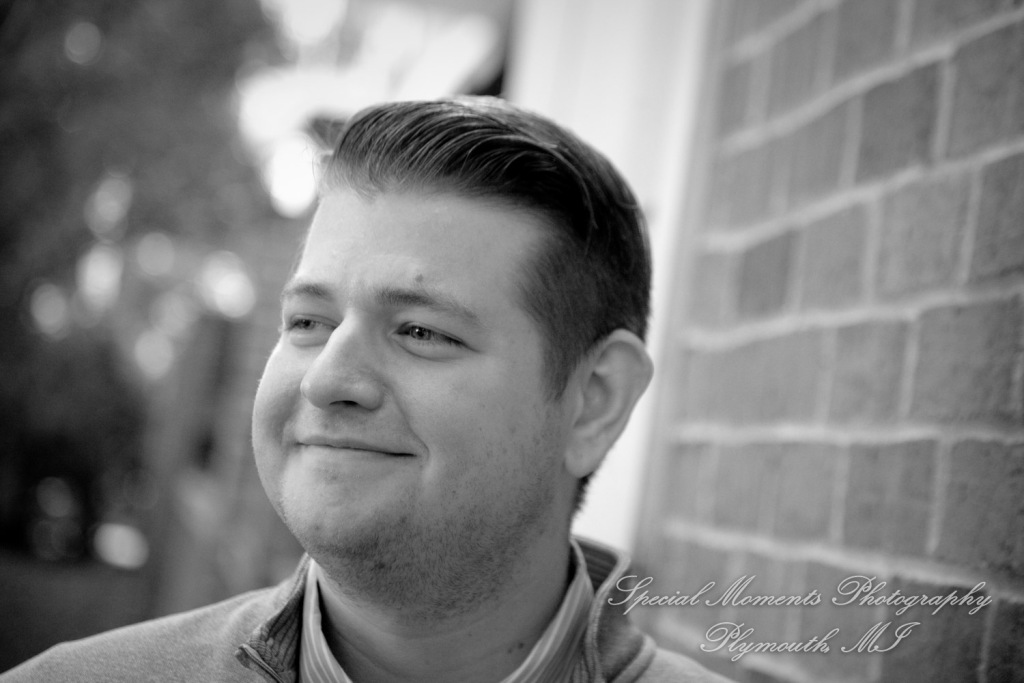 Amanda & Adam at Kellogg Park Plymouth MI engagement photography