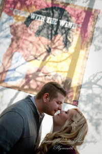 Amanda & Adam at Kellogg Park Plymouth MI engagement photography
