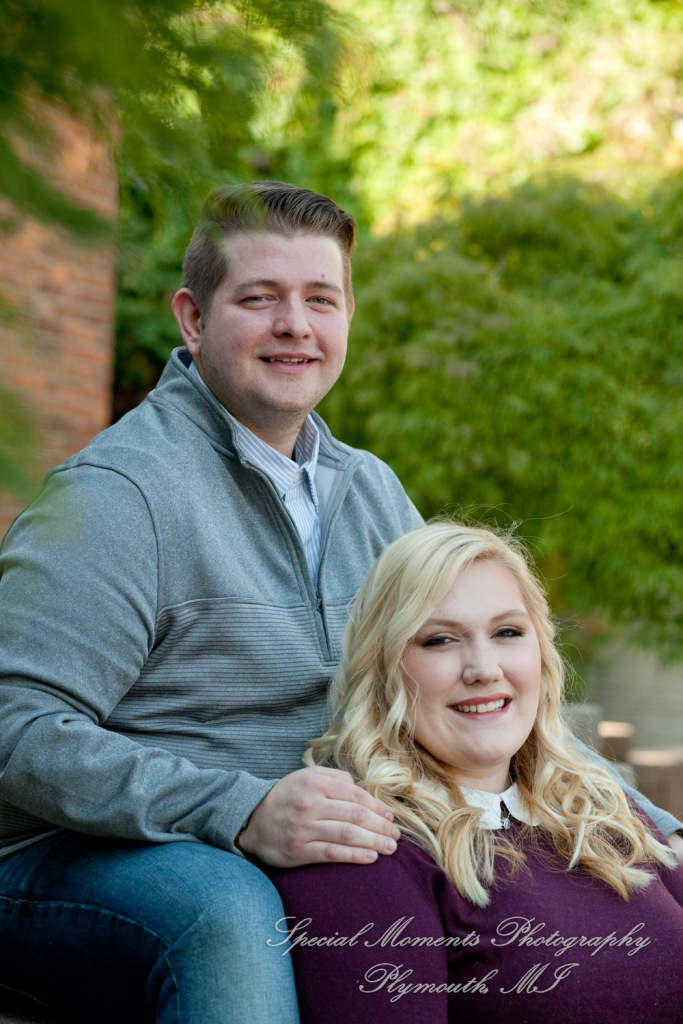 Amanda & Adam at Kellogg Park Plymouth MI engagement photography