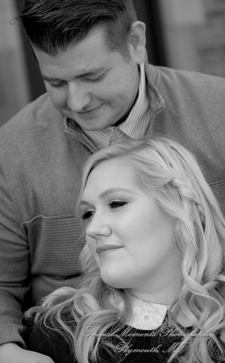 Amanda & Adam at Kellogg Park Plymouth MI engagement photography