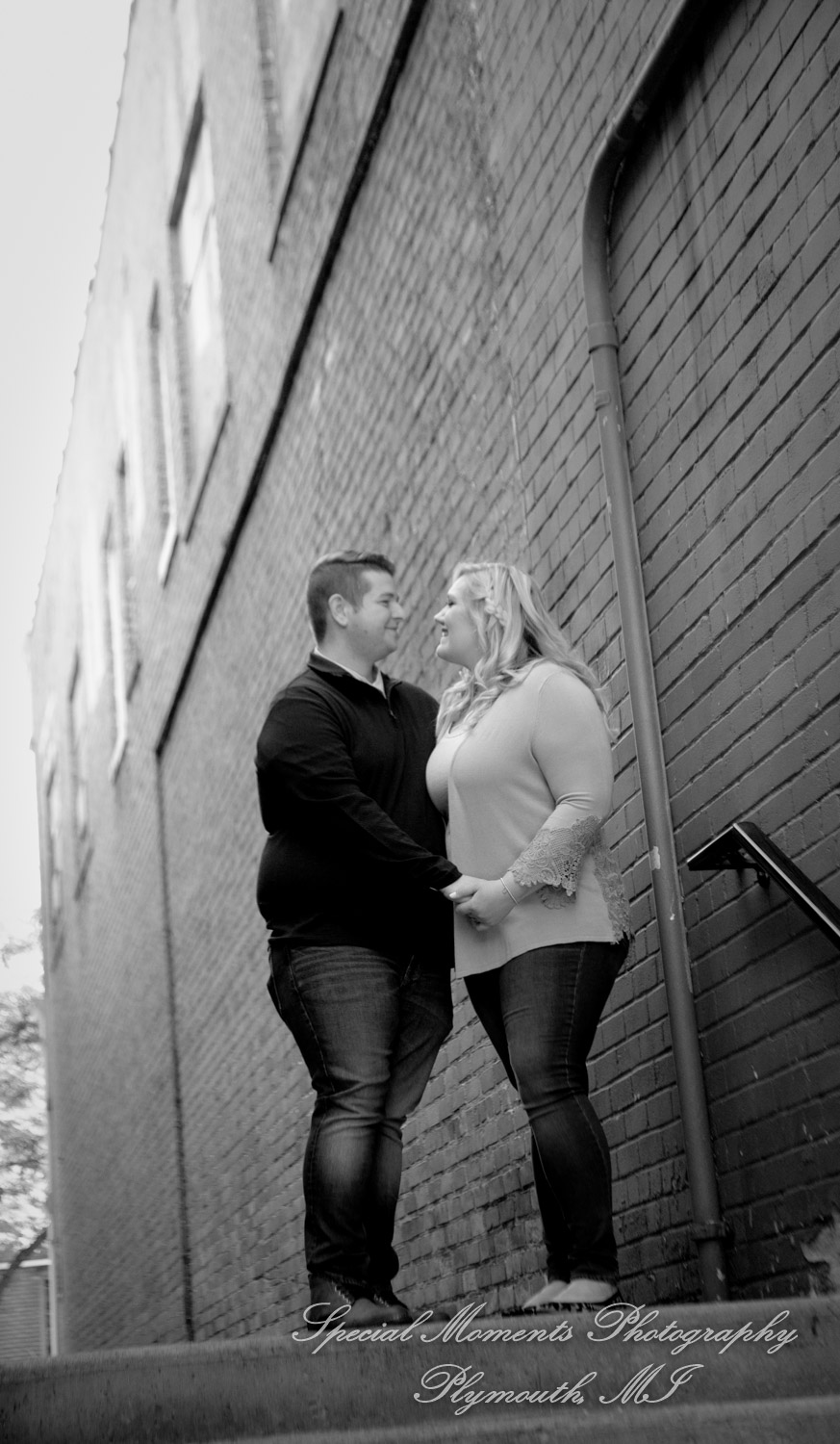 Amanda & Adam at Kellogg Park Plymouth MI engagement photography