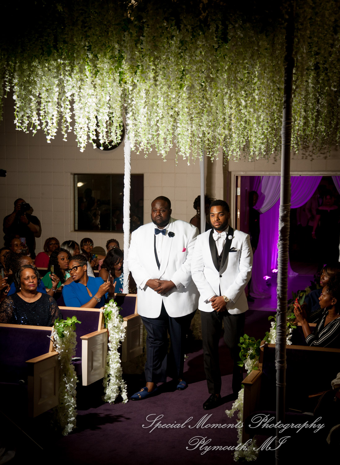 Maria & Dominique at Greater Life Apostolic Church Detroit MI wedding photography