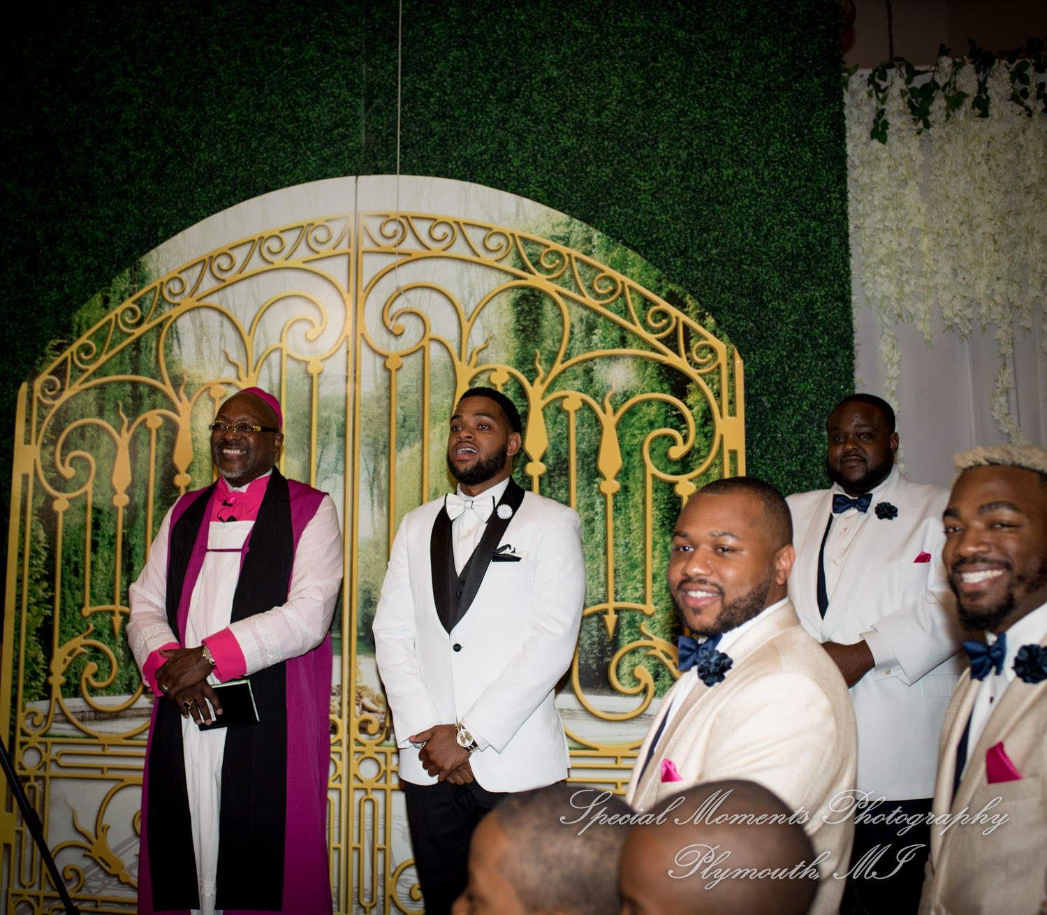 Maria & Dominique at Greater Life Apostolic Church Detroit MI wedding photography