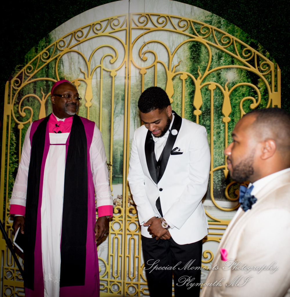 Maria & Dominique at Greater Life Apostolic Church Detroit MI wedding photography