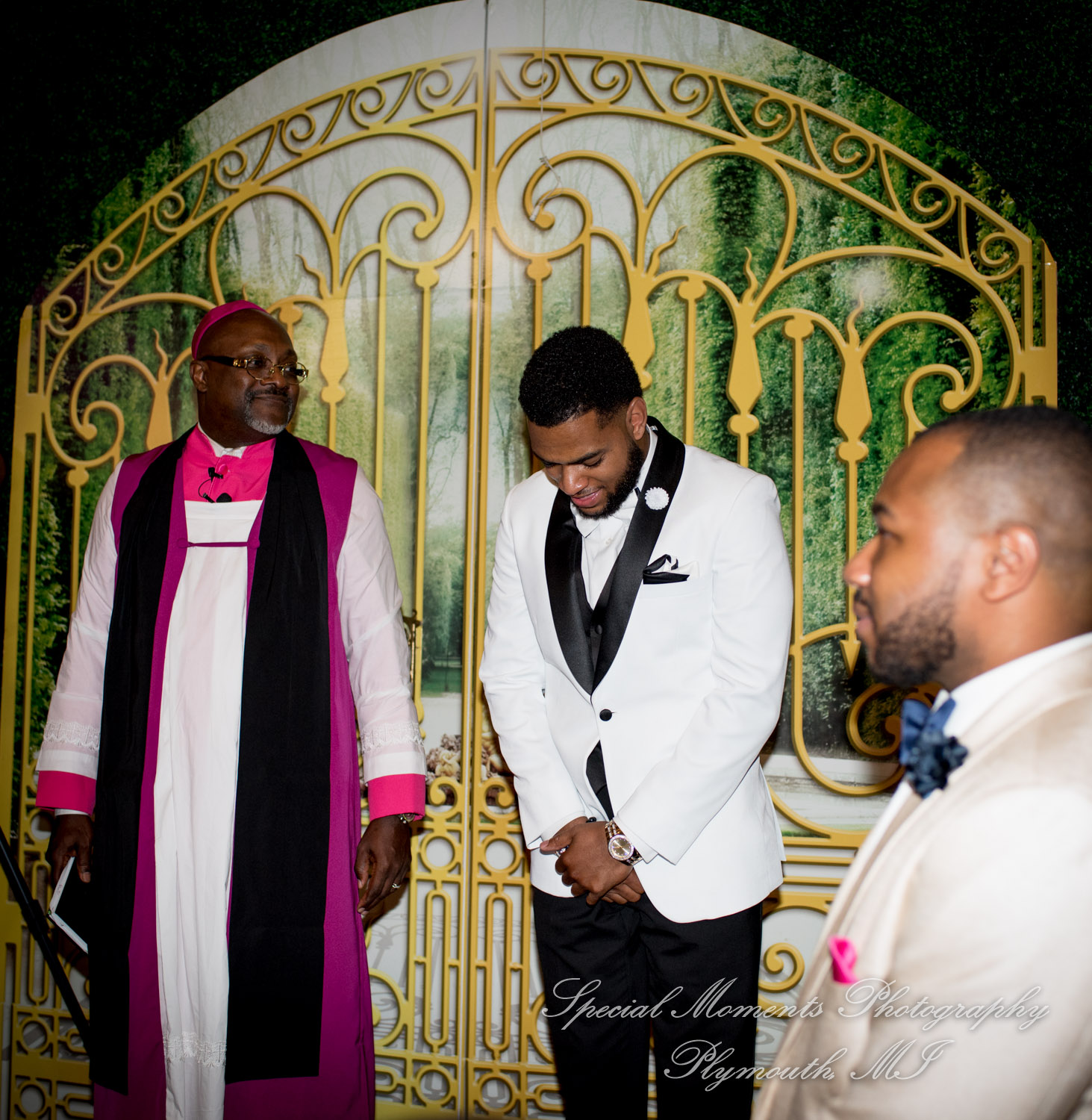 Maria & Dominique at Greater Life Apostolic Church Detroit MI wedding photography